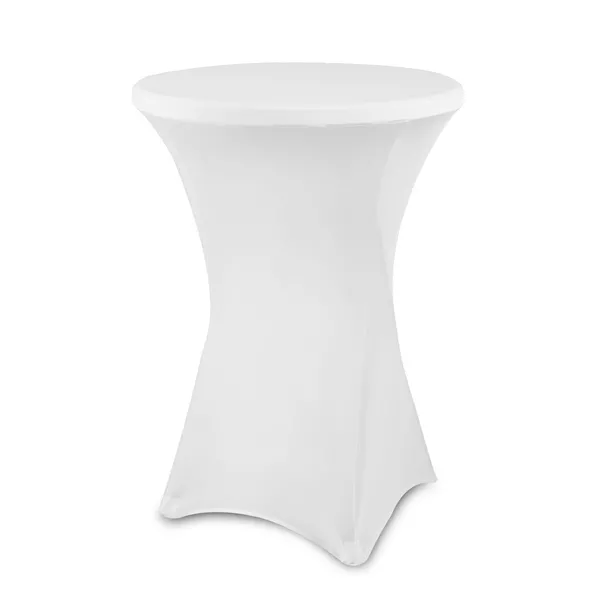 Cocktailtisch 80cm, Husse mit Grafik auf Super Stretch Stoff