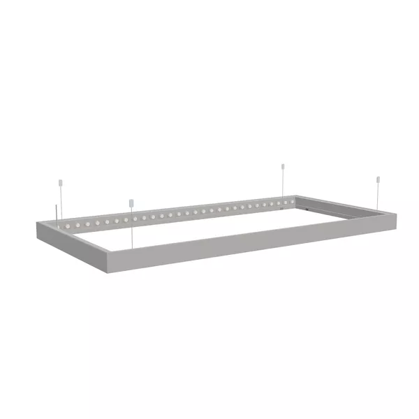 200x100cm - sufitowa rama S100T LED, profil srebrny, zawiesia