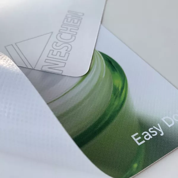 100x100cm - Easy Dot white gloss, droplet adhesive, UV Gel printing - cut to size