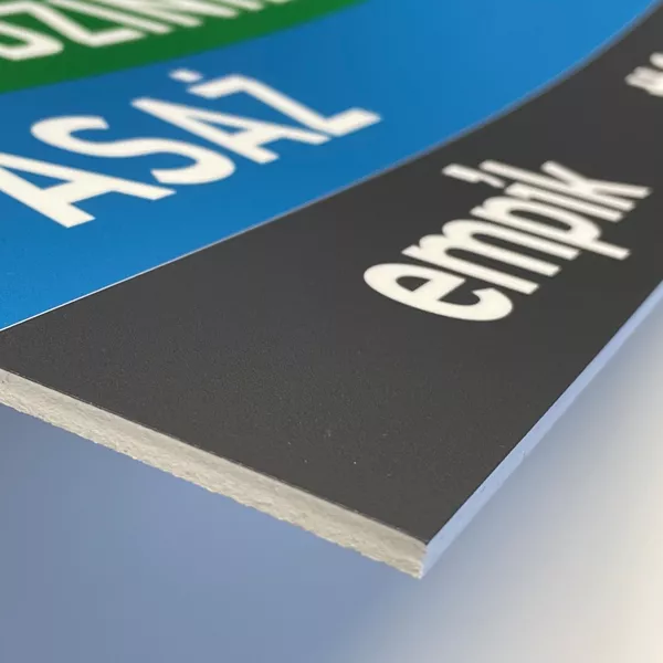 3mm foamed PVC, double-sided UV printing - cut to size