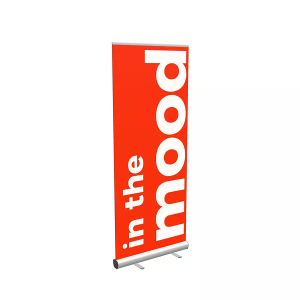 Roll-up Testudo 85cm, grafika Blockout Whiteback