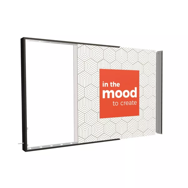 100x100 cm - Kaseton dwustronny LED - K5 100, lico z grafiką