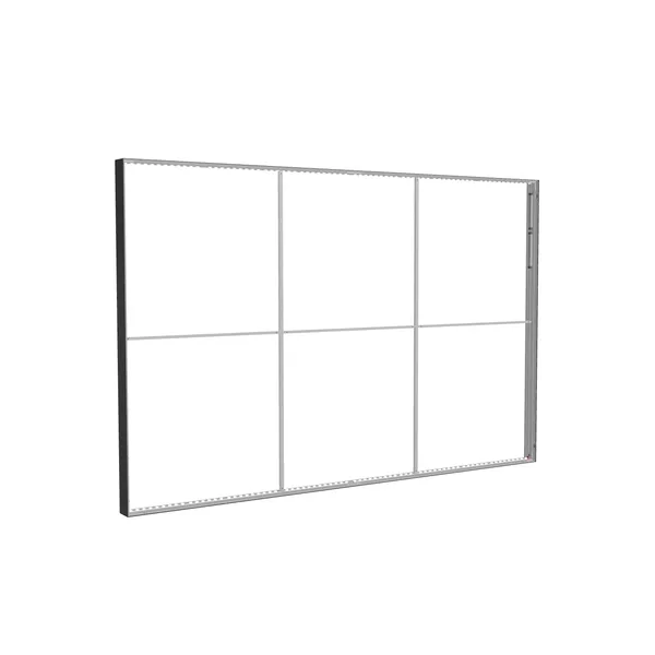 385x250cm - ściana standardowa Modularico M150LED, profil czarny