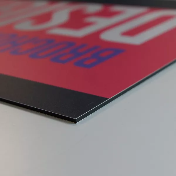 Dibond biało-biały 3mm, druk UV dwustronny - cięcie do formatu