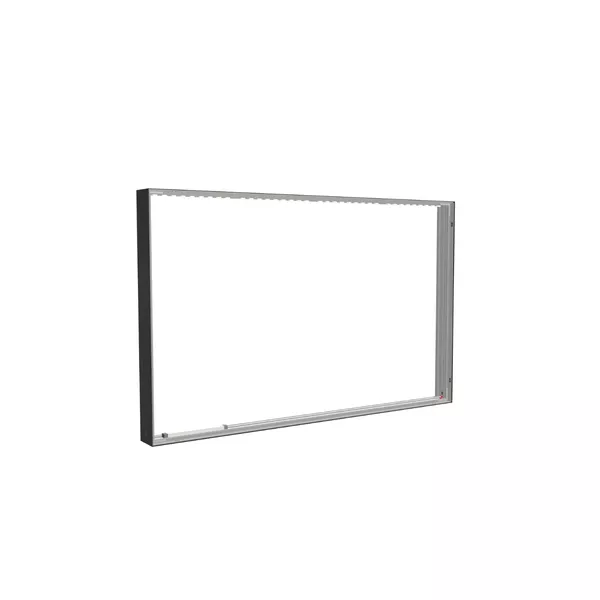 200x125cm - ściana standardowa Modularico M150LED, profil czarny