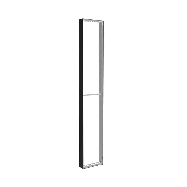 50x300cm - ściana standardowa Modularico M150LED, profil czarny
