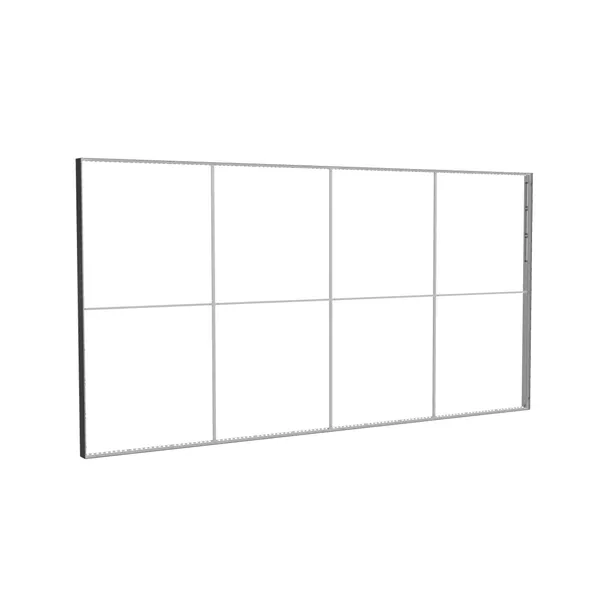 585x300cm - ściana standardowa Modularico M150LED, profil czarny