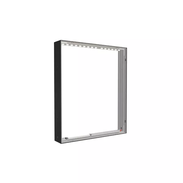 85x100cm - ściana standardowa Modularico M150LED, profil czarny