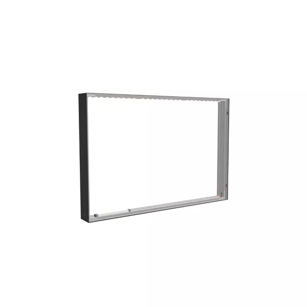 150x100cm - ściana standardowa z wyjściem górnym Modularico M150LED, profil czarny