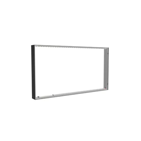 185x100cm - ściana standardowa Modularico M150LED, profil czarny