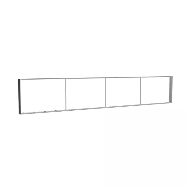 585x100cm - ściana standardowa Modularico M150LED, profil czarny