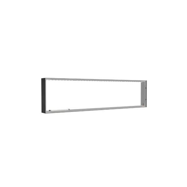 200x50cm - ściana standardowa Modularico M150LED, profil czarny