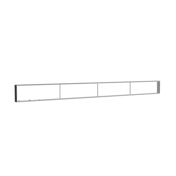 585x50cm - ściana standardowa z wyjściem górnym Modularico M150LED, profil czarny