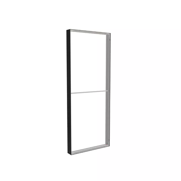 100x250cm - ściana standardowa Modularico M150, profil czarny