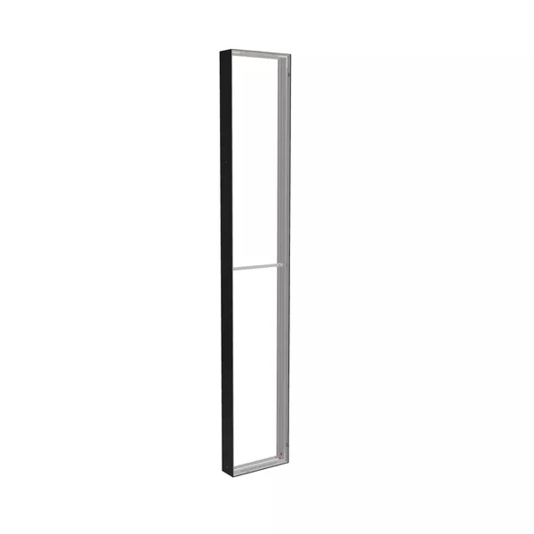 50x300cm - ściana standardowa Modularico M150, profil czarny