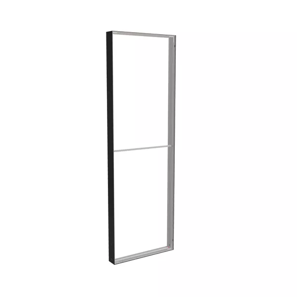 98x300cm - ściana standardowa Modularico M150, profil czarny