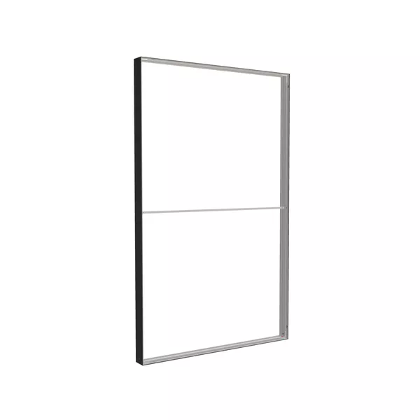 185x300cm - ściana standardowa Modularico M150, profil czarny
