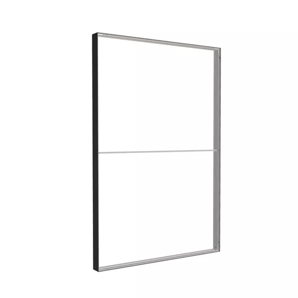 200x300cm - ściana standardowa z wyjściem górnym Modularico M150, profil czarny