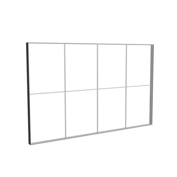 485x300cm - ściana standardowa z wyjściem górnym Modularico M150, profil czarny