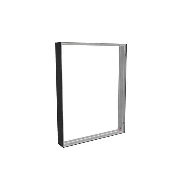 98x125cm - ściana standardowa Modularico M150, profil czarny