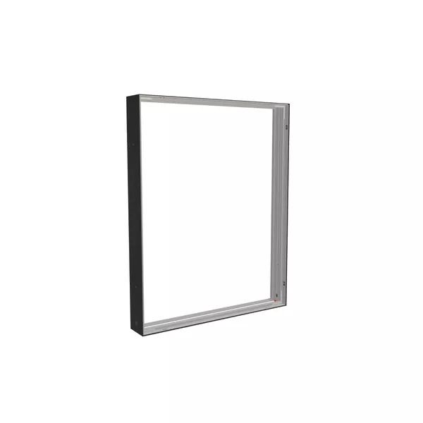 100x125cm - ściana standardowa Modularico M150, profil czarny