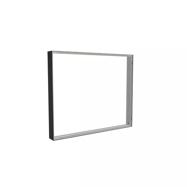 150x125cm - ściana standardowa Modularico M150, profil czarny