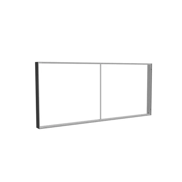 285x125cm - ściana standardowa z wyjściem górnym M150, profil czarny