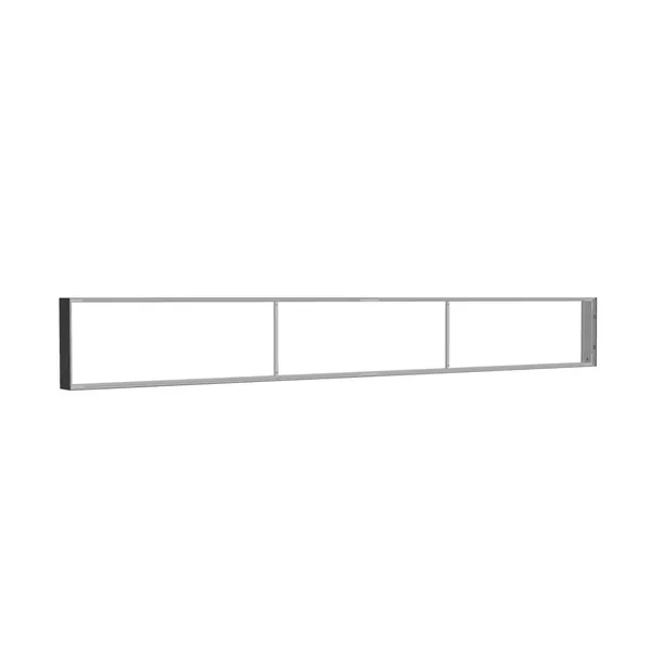 400x50cm - ściana standardowa Modularico M150, profil czarny