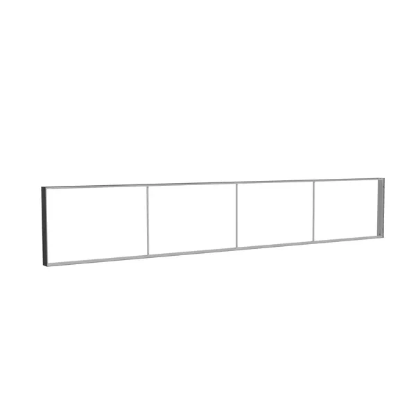 585x100cm - ściana standardowa Modularico M150, profil czarny
