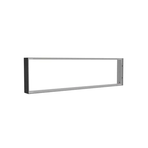 185x50cm - ściana standardowa z wyjściem górnym Modularico M150, profil czarny