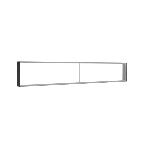 300x50cm - ściana standardowa z wyjściem górnym Modularico M150, profil czarny