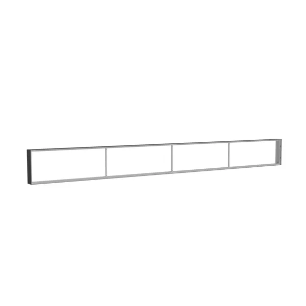 500x50cm - ściana standardowa z wyjściem górnym Modularico M150, profil czarny
