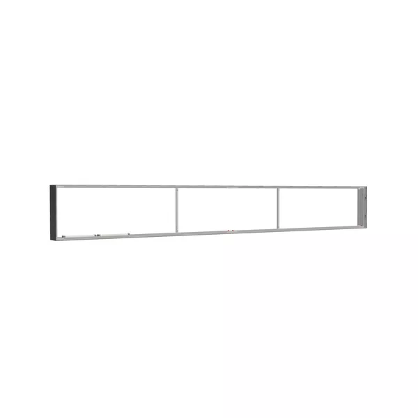 385x50cm - nadstawka ściany Modularico M150LED, profil czarny