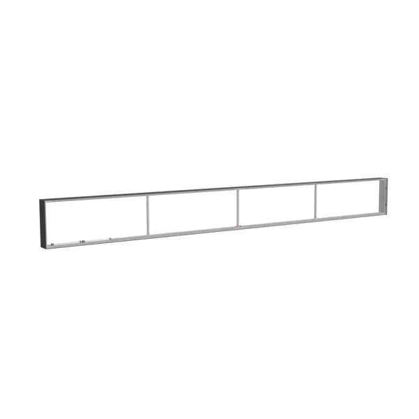 485x50cm - nadstawka ściany Modularico M150LED, profil czarny