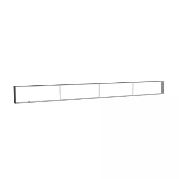585x50cm - nadstawka ściany Modularico M150LED, profil czarny