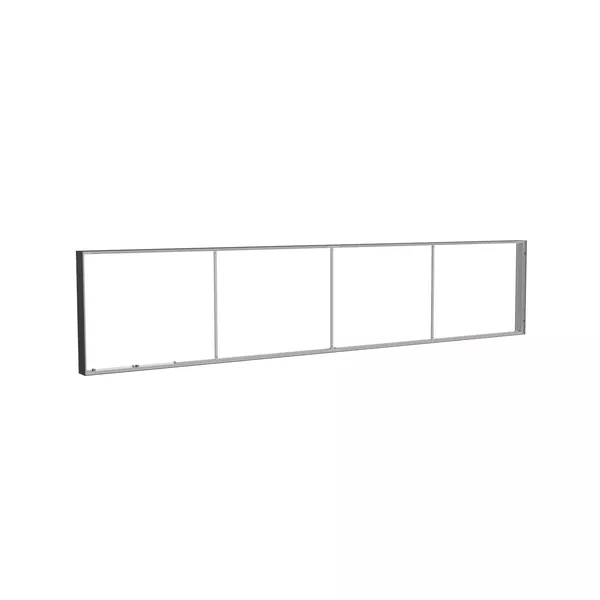 485x100cm - nadstawka ściany Modularico M150LED, profil czarny
