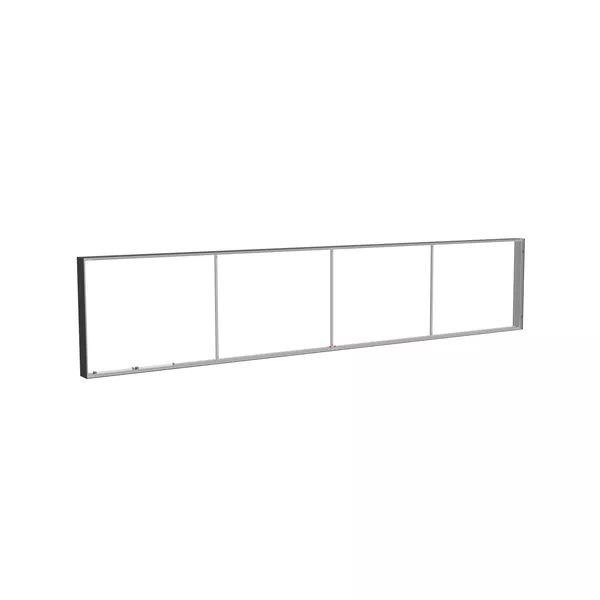 500x100cm - nadstawka ściany Modularico M150LED, profil czarny