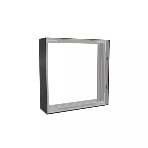 50x50cm - nadstawka ściany Modularico M150, profil czarny
