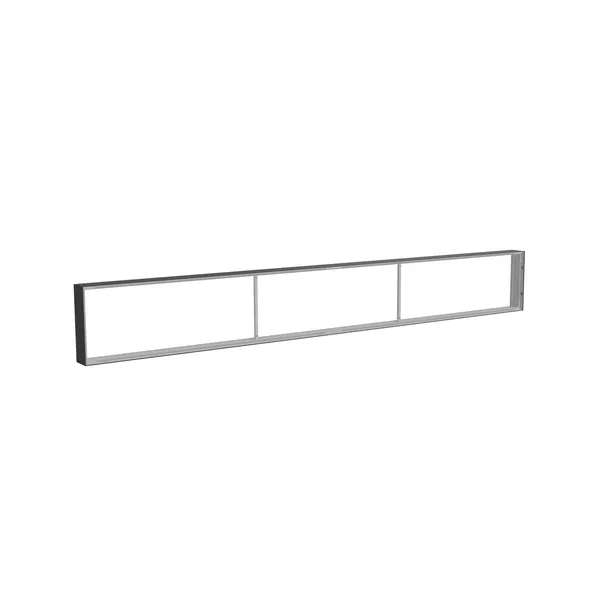 385x50cm - nadstawka ściany Modularico M150, profil czarny