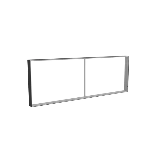 285x100cm - nadstawka ściany Modularico M150, profil czarny