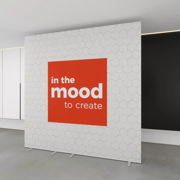 250x250cm - Stand Smart Frame QUICK, 1x100cm + 1x150cm, single-sided graphic Decor 210