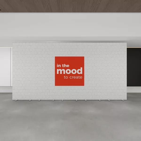 500x250cm - stand Smart Frame QUICK, 5x100cm, grafika jednostronna Decor 210