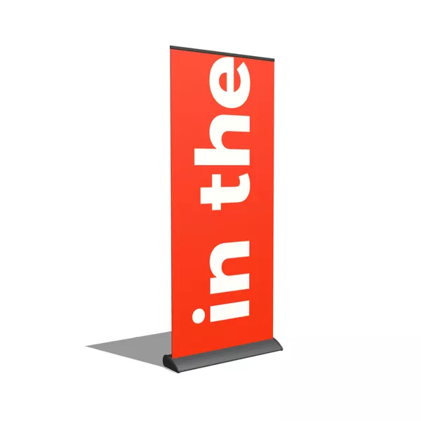 Roll-up Meles Black 85cm, grafika Blockout Whiteback