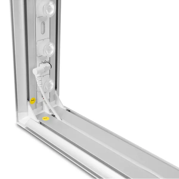 100x250cm - ścianka Smart Frame GO Led, srebrna, grafika dwustronna Samba ST Sub