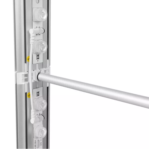 100x250cm - ścianka Smart Frame GO Led, srebrna, grafika dwustronna Samba ST Sub