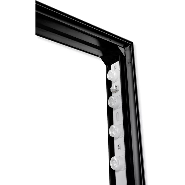 100x200cm - Smart Frame GO LED wall, black, double-sided graphic Samba ST Sub