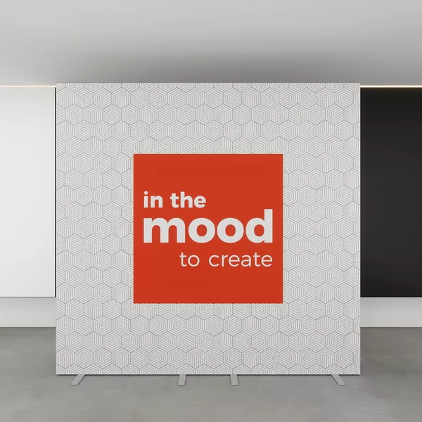 240x230cm - stand Smart Frame QUICK, 2x120cm, grafika dwustronna Decor 210