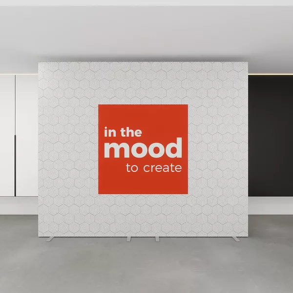 300x250cm - stand Smart Frame QUICK, 2x150cm, grafika dwustronna Decor 210