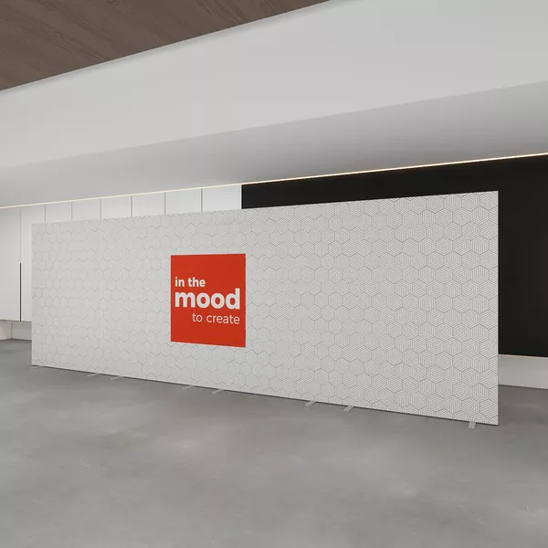 600x200cm - Smart Frame QUICK Stand, 4x150cm, doppelseitige Grafik Decor 210