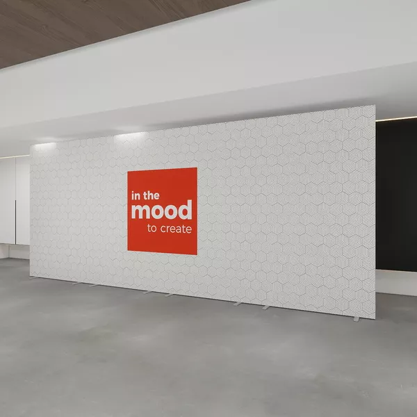 600x250cm - Smart Frame QUICK Stand, 4x150cm, doppelseitige Grafik Decor 210